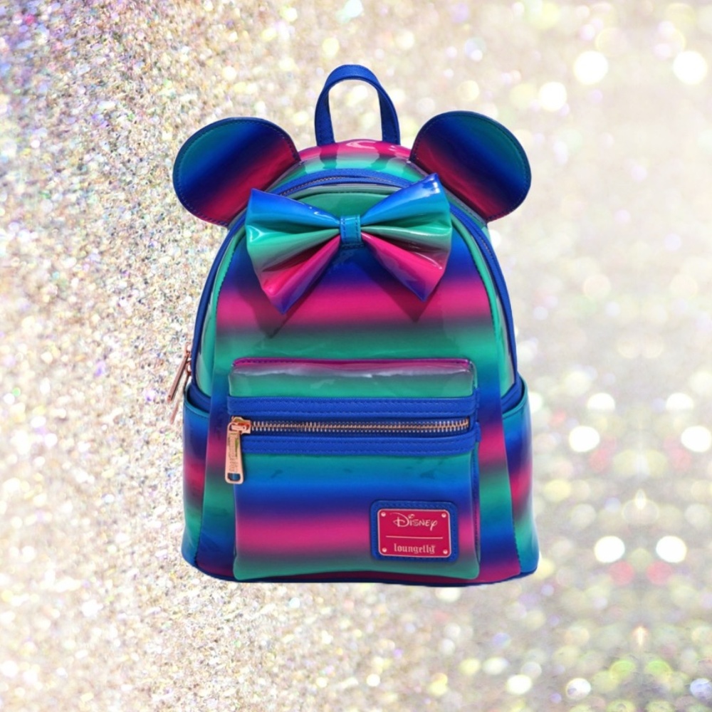 Loungefly Minnie‎ Mouse Striped Mini Backpack
